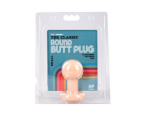 The Classic Round Butt Plug Cream Small