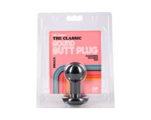 The Classic Round Butt Plug Black Small