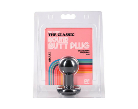 The Classic Round Butt Plug Black Small