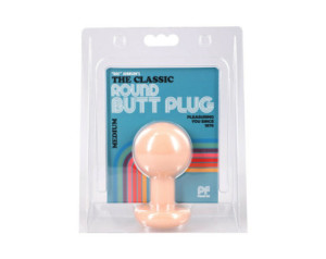 The Classic Round Butt Plug Cream Medium