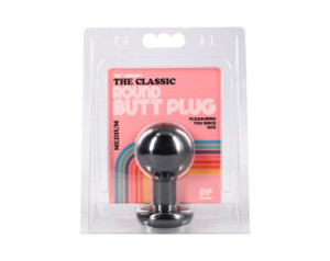 The Classic Round Butt Plug Black Medium