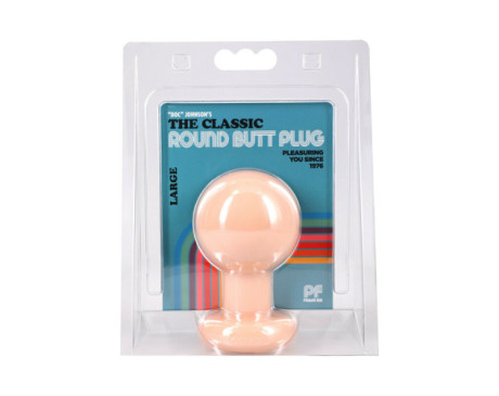 The Classic Round Butt Plug Cream Large
