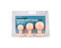 The Classic Round Butt Plug Cream 3pc