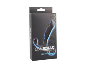 OptiMALE Ribbed Silicone P-Massager Blk