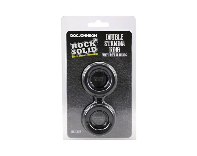 ROCK SOLID Sili Double Stamina Ring Blk