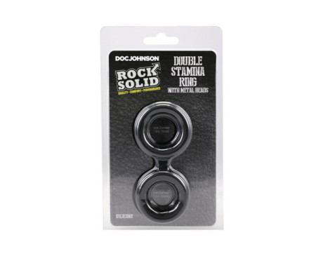 ROCK SOLID Sili Double Stamina Ring Blk