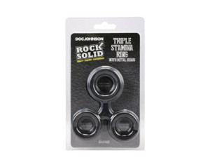 ROCK SOLID Sili Triple Stamina Ring Blk