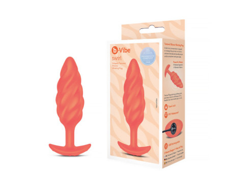 b-Vibe Swirl Texture Plug Orange