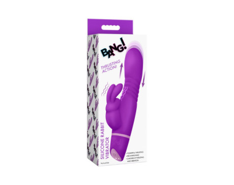 BANG! Silicone Rabbit Vibrator Purple