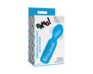 BANG! Vibrating Silicone Mini Wand Blue