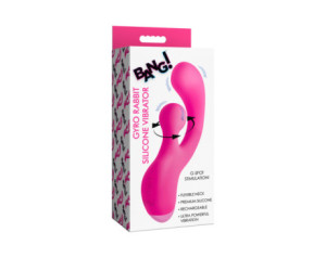 BANG! Gyro Rabbit Silicone Vibrator Pink