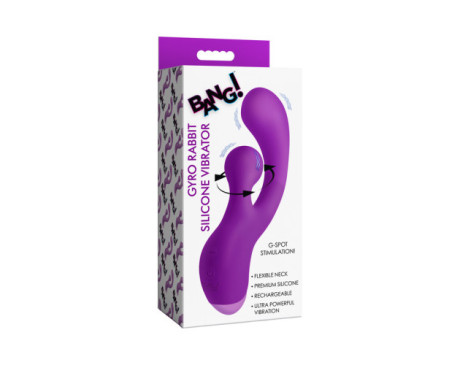 BANG! Gyro Rabbit Silicone Vibrator Purp