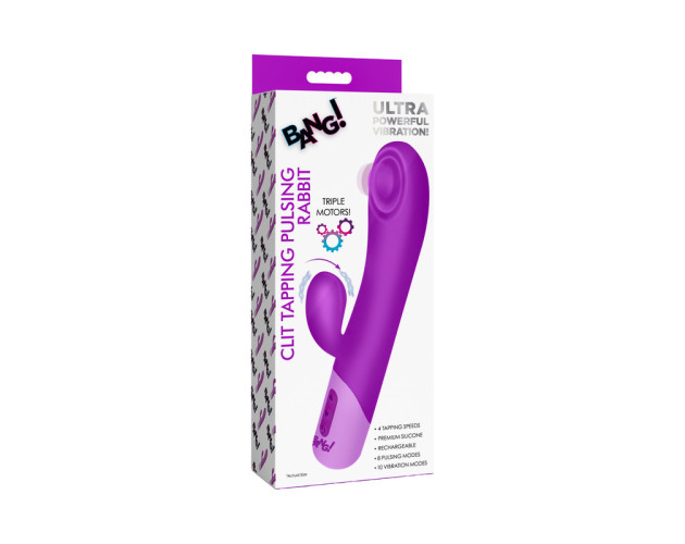 BANG! Clit Tapping Pulsing Rabbit Purple