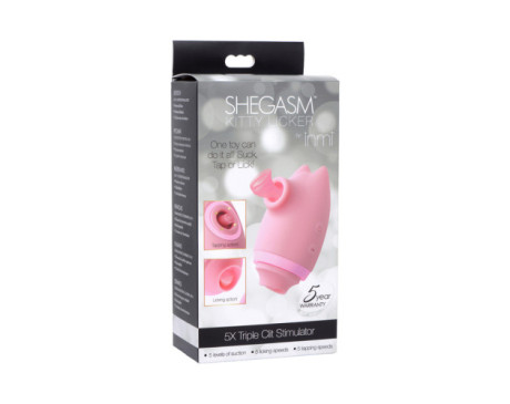 Shegasm Kitty Licker 5X 3-in-1 Clit Stim