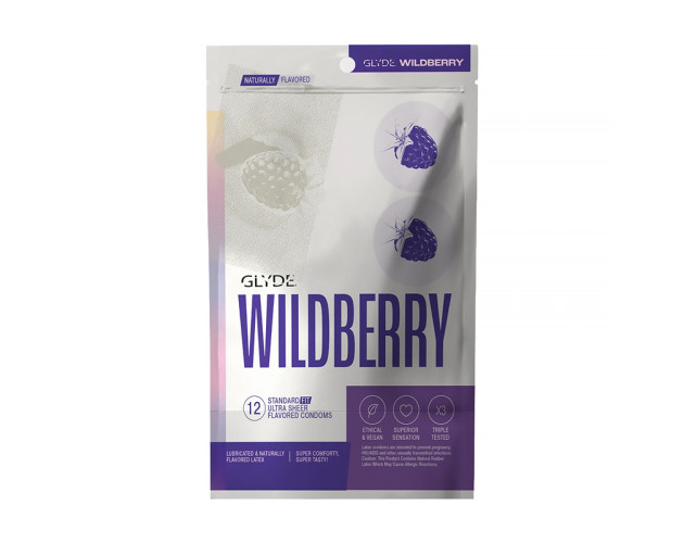 GLYDE Condom Wildberry 12-Count