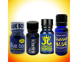 Blue Pack 10ml of: Blue Boy, Blue Magnum, Jungle Blue & Taiwan Blue