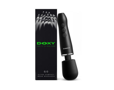 Doxy Go Travel-Sized Wand Massager Black