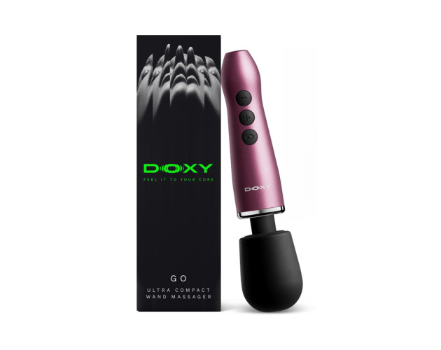 Doxy Go Travel-Sized Wand Massager Pink