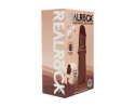 Realrock Slid DualDens Sil Dildo 6in Brn