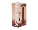 Realrock Slid DualDens Sil Dildo 8in Brn