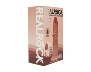 Realrock DualDens Sil SlidSkin 8in Tan