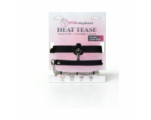 Heat Tease Flower Collar Black/Pink