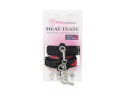 Heat Tease Flower Cuffs Black/Pink