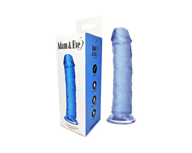 A&E Crystal Gem Dildo Sapphire