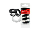 Hunkyjunk Jacker 5-Stack Cockring Clr/Bk