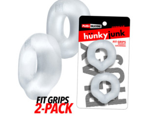 Hunkyjunk Fit Grips 2pk Cockrings Clear