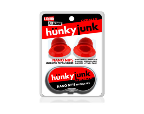 Hunkyjunk Nano Nips Nubs Red Silicone
