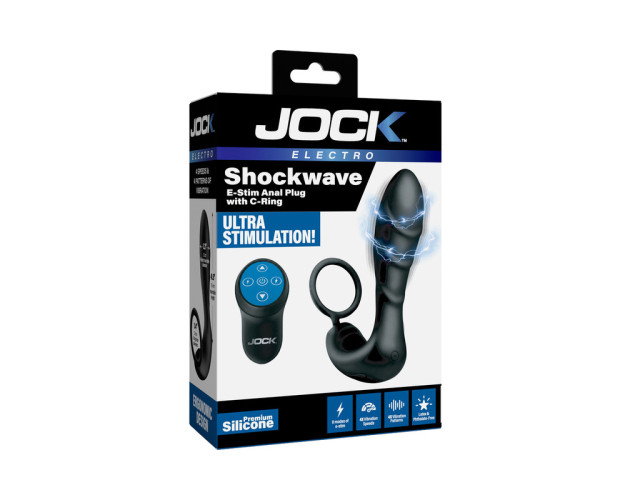 JOCK Electro Shock E-Stim Anal Plug w/CR