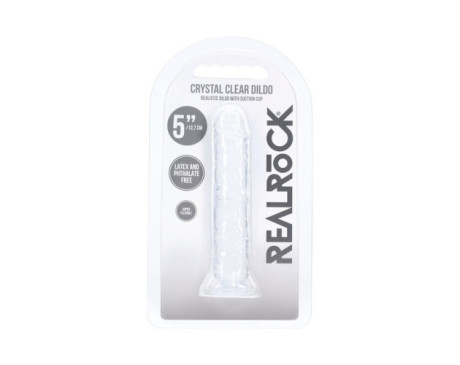Realrock Realistic Dildo 5in Transparent