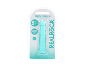 Realrock Realistic Dildo 5 in. Turquoise
