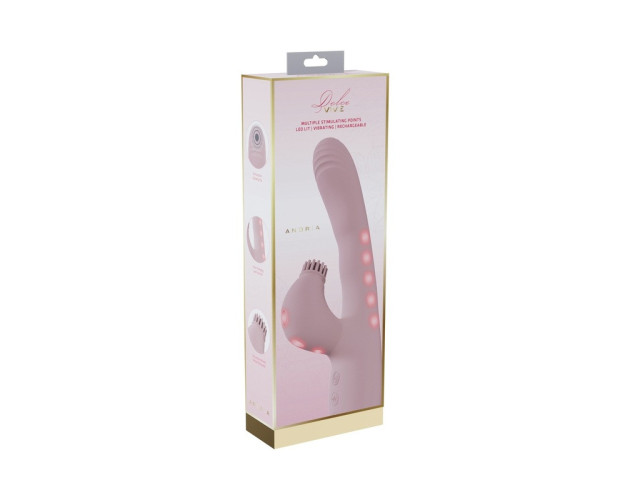 VIVE Andria LED G-Spot Vib Tap Clit Pink