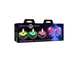 Masters UV Heart Drip Candle 3pc Set