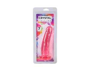 Crystal Jellies Realistic Cock 7in Pink