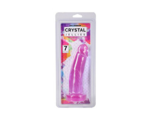 Crystal Jellies Realistic Cock 7in Pur