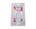 Crystal Jellies Double Pop Plug 6in Clr