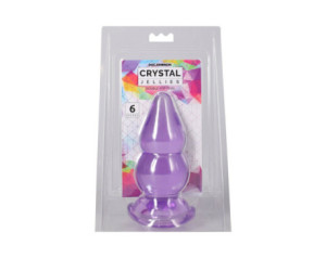 Crystal Jellies Double Pop Plug 6in Pur