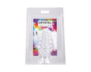 Crystal Jellies Anal Twist 5in Clear