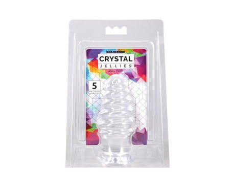 Crystal Jellies Anal Twist 5in Clear