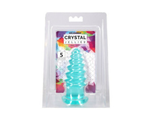 Crystal Jellies Anal Twist 5in Teal