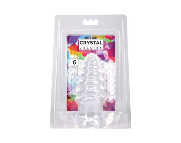 Crystal Jellies Anal Twist 6in Clear