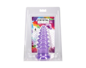 Crystal Jellies Anal Twist 6in Purple