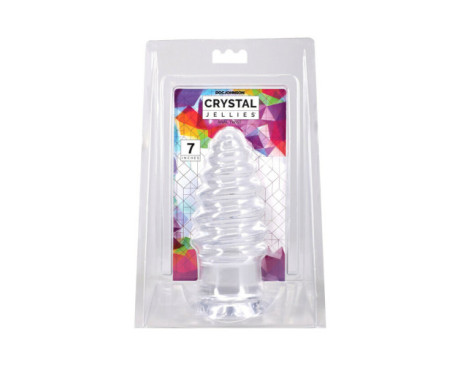 Crystal Jellies Anal Twist 7in Clear