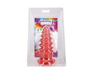 Crystal Jellies Anal Twist 7in Pink