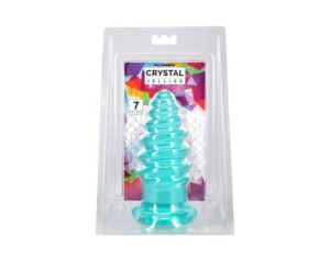 Crystal Jellies Anal Twist 7in Teal
