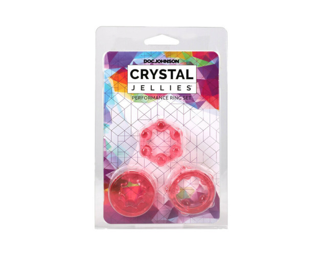 Crystal Jellies Performance Ring Set Pnk