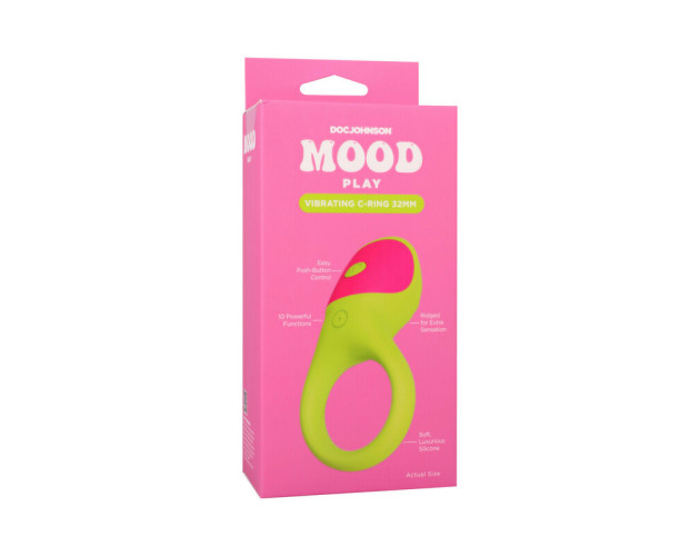 Mood Play Vibrating C-Ring Green